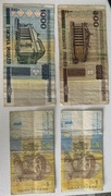 STARE  banknoty  Ruble i Hrywny 2000 - 2011 