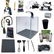 Akwarium kostka 30x30x30cm 27L + filtr LED CO2 akcesoria