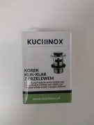Korek klik klak przelew chrom kuchinox