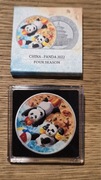 Moneta srebrna malowana 1 oz. Chińska Panda - 4 Pory roku - lato limit 2022