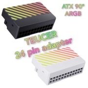 Złącze adapter ATX 24Pin 90° stopni kątowy aRGB 