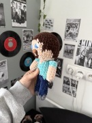 Własnoręcznie wykonana maskotka Steve z gry minecraft