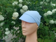 Wiązana chusta z daszkiem muślinowa czapka muślin