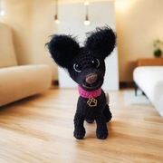 Pies, Piesek, dog na szydełku, handmade amigurumi