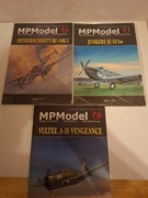 3 modele kartonowe samolotów 