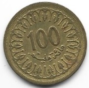 Tunezja 100 milim 1983