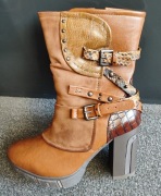 Buty kozaki MUSTANG damskie 38