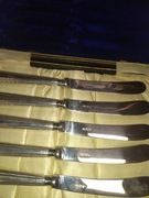 Nożyki do smarowania np. masłem 6szt srebrzone