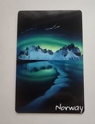 Magnes na lodówkę Norway Norwegia Fiordy Zorza Polarna Góry Zatoka(34).