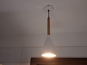 Lampa wisząca do kuchni żyrandol Luminex 9106 Muza E27 biała