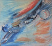 Kosmos - obraz olejny