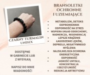 Nowa Bransoletka z czarnym turmalinem ochrona kamień naturalny