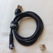 Kabel Magnetyczny Toocki USB-C, Obrót 540°, Ładowanie i Dane, Solidny, 1m