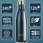 Butelka na wodę napoje ze stali nierdzewnej na zimne i ciepłe 750ml