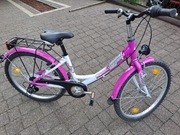 Rower z przerzutkami, koła 24 cale