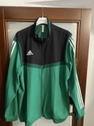 Sportowa Bluza Adidas XXL 3 Kieszenie Bez Kaptura Siateczka w Środku