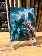 Kratos. God of war. Man metalowy obraz