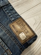 Spodnie JOKER double saddle 33/32 luźne baggy street denim dzins jeans