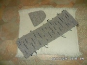 Zimowa czapka i szalik, 100% wełna z akrylem, handmade