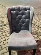 Fotel - krzesło DUBAI Glamour pikowany