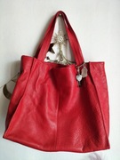 Skórzana duża torba shopper Pinterest Vogue 