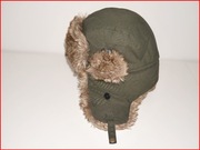 czapka uszatka NEVADA 100% bawełna PODSZEWKA Z FLANELI :-)