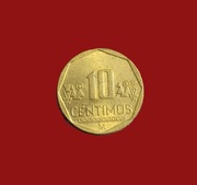 Moneta 10 centymów 2019, Peru