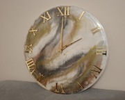 Zegar z żywicy epoksydowej 40 cm