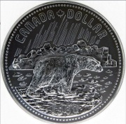 Srebrna moneta 1 DOLLAR ARKTYKA 1980 ~0,40 oz uncji srebra. Czytaj opis