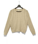 Sweterek W Warkocze Jasny Beż H&M |R. L