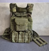 Kamizelka typu plate carrier molle/laser- cut, wzór 93 pantera leśna