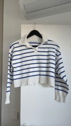 Cropped Sweter Mango XS w niebieskie paski