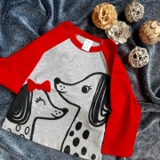 Bluzka dla dziewczynki długi rękaw rozmiar 86-92