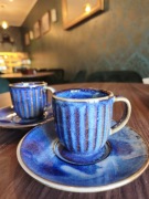 Filiżanka do espresso z podstawkiem firmy Verlo - Deep Blue 