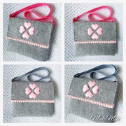 Torebka Handmade Filc Tiul Dla Dziewczynki Serca