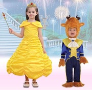 Żółta sukienka balowa księżniczka Bella piękna i bestia Disney 140 cm