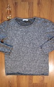 Sweter Samsoe Samose r. S szary damski bawełniany okrągły dekolt 