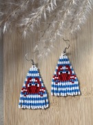 Kolczyki z japońskich koralików.