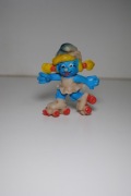 Smerfetka stara gumowa figurka Smerf Smerfetka Peyo 