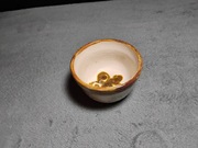 Ceramiczna miseczka lub salaterka, ręcznie robiona, z napisem "Barbara 80"