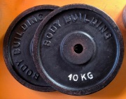 Obciążenia żeliwne 2 x 10 kg klasyka BODY BUILDING