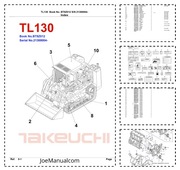 Takeuchi TL130 Parts Manual Katalog Cześci schematy budowy