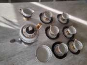 Serwis porcelanowy do mokki, fason Regina, Chodzież, lata 60/70 XX.  