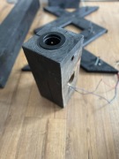 Drewniany loftowy zewstaw 2 x kinkiet 1x pólka 2x wieszak