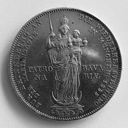 Bawaria 2 guldeny 1855 r. - srebro STAN!!!