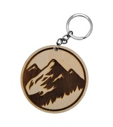 Drewniany brelok do kluczy - GÓRY | wzór: GÓRY-6