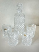 Karafka i 4 kieliszki Elegancki zestaw Bohemia Crystal