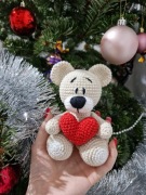 Miś robiony na szydełku