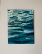 autorski obraz olejny - studium wody 