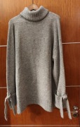 Zara Knit długi golf z wiązaniem M/L